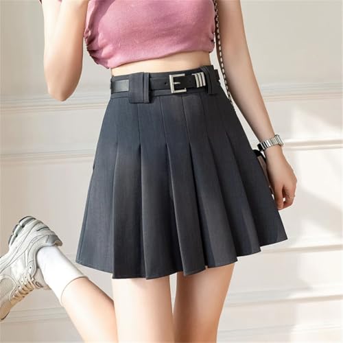 Women High Waist A-Line Pleated Mini Skirt Korean Style Suit Short Skirts2