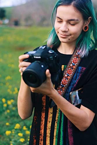 Art Tribute Camera Strap For All Dslr Camera. Red Vintage Woven Embroidered Elegant Universal Neck & Shoulder Strap, Floral Pattern, Great Photographer Gift For Men & Women Photographers #TOP2