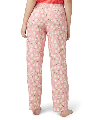 Image of HUE Women's Sleep and Lounge Pajama Separates, Late Summer & Fall Collection, Pink Pear Club - Sleep Pant, Medium
