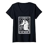 Tarot Card The Moon Cat Lover Vintage Design