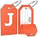 Shacke Initial Luggage Tag with Full Privacy Cover and Stainless Steel Loop – (Letter J)