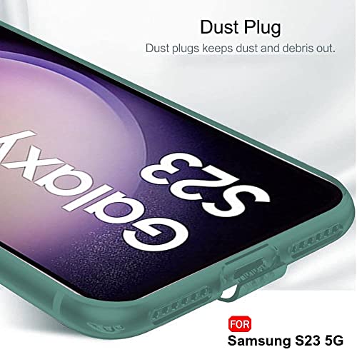 Image of TheGiftKart Back Cover Soft Case for Samsung Galaxy S23 5G | Best Camera Protection | Inbuilt Dust Plugs & Anti-Slip Grip | Ultra Clear Slim Back Cover Case (Silicone, Transparent)