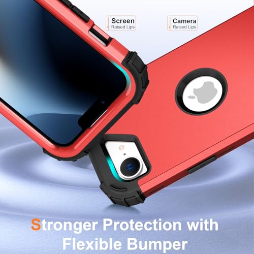 Coque pour iPhone 16E LK3JT US Rouge housse de protection rigide