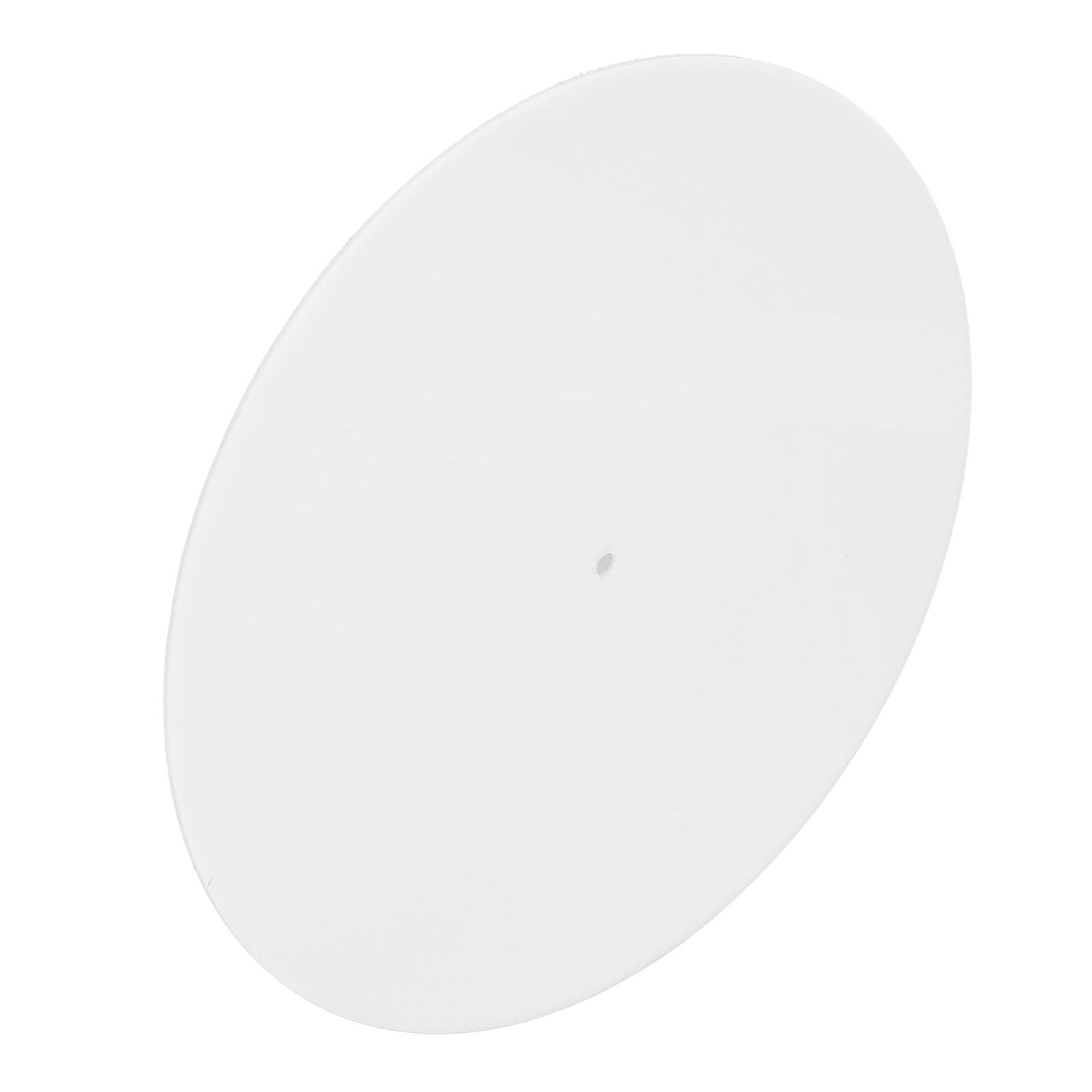 Tappetino per Giradischi, Moderno Tappetino per Giradischi in Acrilico Dal Suono Chiaro per Giradischi da 12 Pollici (WHITE)