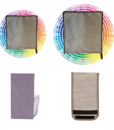 ThuroLeo Anti Rdiation Phone Case Compatible with iPhone 16 Faraday Bag Pouch Laptop Tablet Sleeve,5G Protection RF GPS RFID Privacy Case Covers Holsters (Silver)