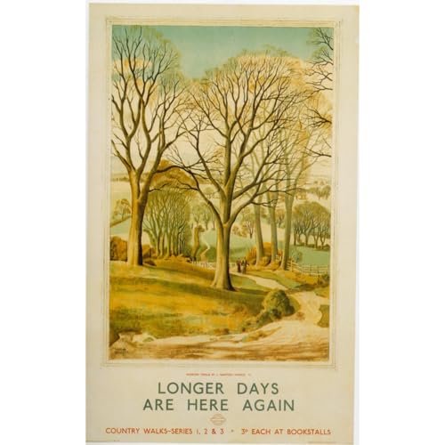 Toile roulée Jours plus longs 1938 de 76x101 cm pour une décoration murale moderne unique