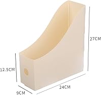 Vista 7 de SM SunniMix Soporte de plástico resistente para escritorio, carpeta de archivos para organización de oficina y almacenamiento, organizador de papel