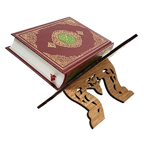 Hifuture123 Koranstandaard retro gesneden moslimitische leesboekenrek inklapbaar Eid Mubarak gebedboekhouder voor… - Image 4