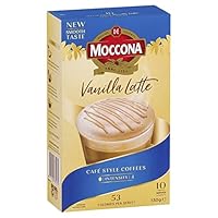 Moccona Vanilla Latte - 50 Individuals Sachets (5 x 10 Pack)