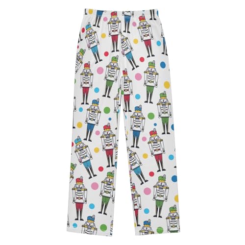 VIGTRO Pajama Pants Long Sleep Bottoms Soft Elastic Waist Lounge Pants with 2 Pockets Size 6-14 Years