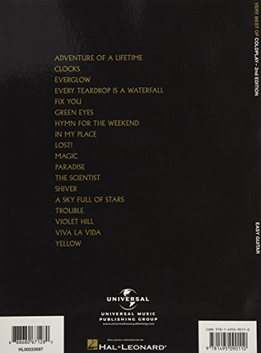 Very Best of Coldplay - 2nd Edition. Guitar Solo. (Easy Guitar With Notes & Tab)