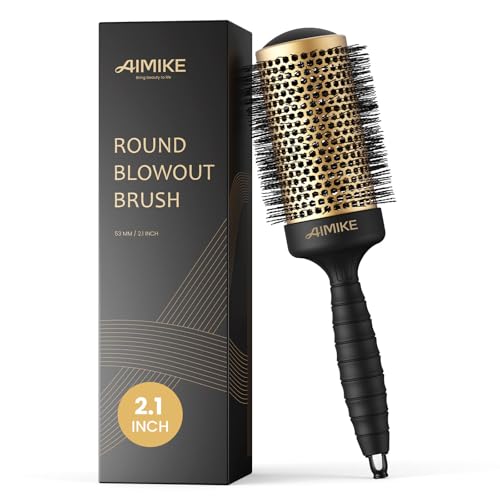 AIMIKE Round Brush for Blow Out, 2.1' Large Brush