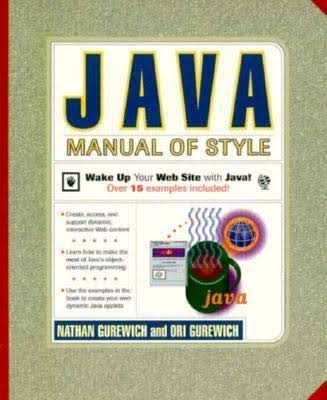 Java Manual of Style: 9781562764081: Computer Science Books @ Amazon.com