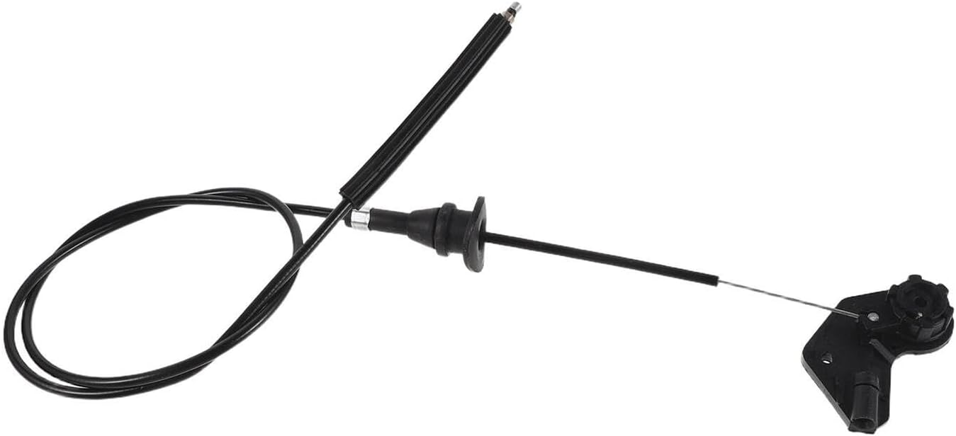 Hood Release Cable with Handle for Front Bonnet Engine Hood Latch Wire Assembly Compatible with Select Cars Automotive Replacement Part