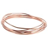 SEWACC Tube Cuivre Souple 1,6 mm 0,6 mm Bobine Flexible Cuivre Pur pour Réfrigération Ch...