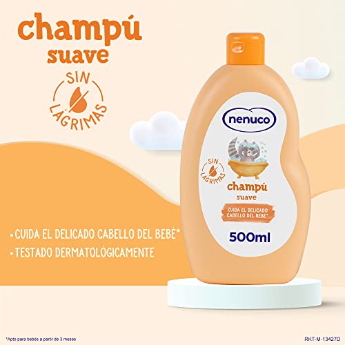 Miniatura 2 de Nenuco Champú Suave Para Bebé, Con Leche De Almendras Dulces, Sin Lágrimas, 500 Ml