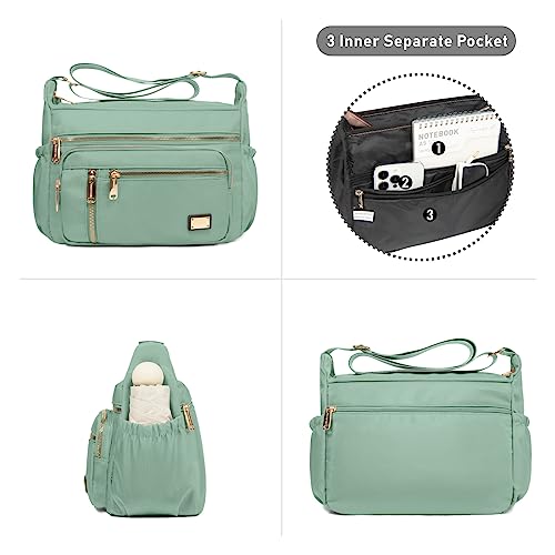 Image of NPBAG Crossbody Bag for Women, Shoulder Purse Handbag Messenger Bag, Trendy Pocketbooks, Waterproof and Multi-Pockets