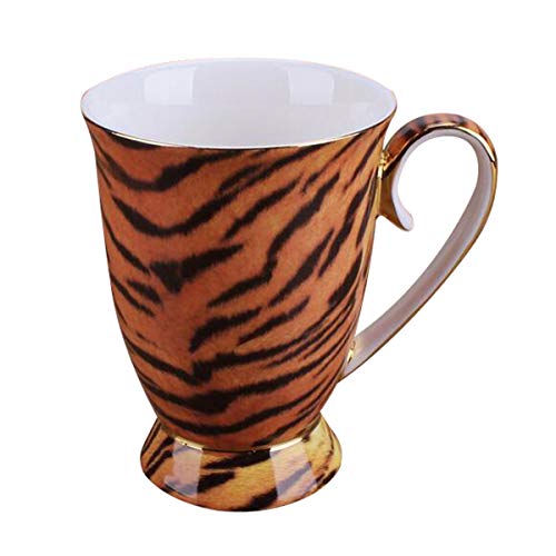 YBK Tech Novelty Mug Bone China Porcelain Tea Cup Coffee Mug for Home Kitchen Office 10 ounce bw-b