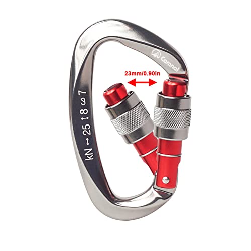 Mosquetão automático em forma de D,Acessórios de grampos de fivela de travamento automático de alumí