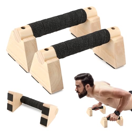 Wood Parallettes Bars for Home Workout