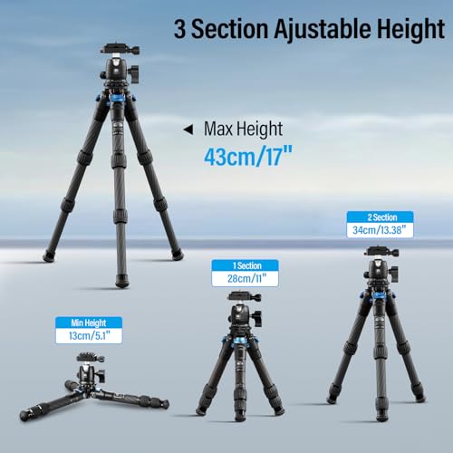 SIRUI Carbon Fiber Travel Tripod with 360° B-00K Arca-Swiss