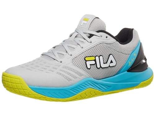 Fila Tênis masculino Axilus 3 (cinza geleira/azul mergulho), Cinza (Glacier Gray/Scuba Blue), 8