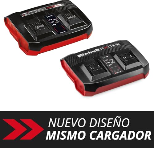 Miniatura 2 de Original Einhell Cargador Power X-Twincharger 4a Power X-Change 18 V, Carga Simultánea De 2 Baterías De 18 V, Supervisión De Baterías, Sistema De Gestión De La Carga, Modo Refresh