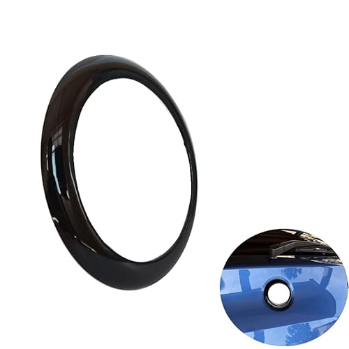 VHEUHZ Anneau de Couverture d'insigne arrière de Voiture Compatible avec BMW 1 Series F20 F21 M135i M140i (Noir Brillant) Cover