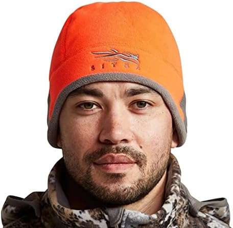 SITKA Gear Men's Stratus Windstopper Insulated Fleece Hunting Beanie, Blaze Orange, OSFA