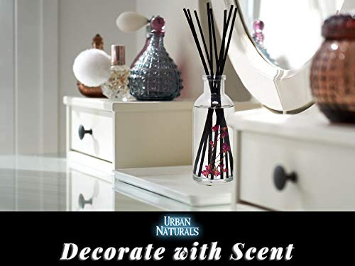 Urban Naturals Amber & Lavender Reed Diffuser Scented Sticks Set | (Awaken + Renew) Mind & Body Aromatherapy Collection | Essential Oil Botanical Diffusing Room Scent #TOP4