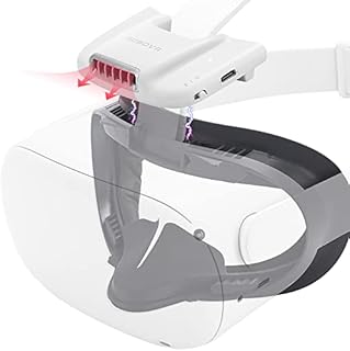 BOBOVR F2 Upgrade Version Fitness Facial Interface Compatible with Oculus/Meta Quest2, Soft PU Face Cover/Pad, Active Air Circulation Micro-Fan Ventilation to Reduce Lens Fogging