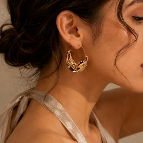 Image of Drop Dangle Earrings Set for Women and Girls | Celebrity Inspired Trendy Stylish Gold Plated Earrings Set Of 1