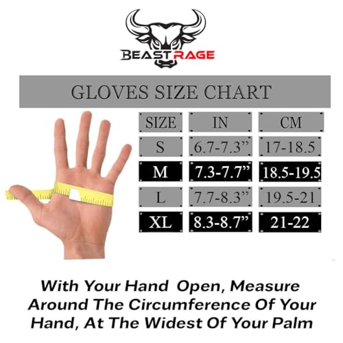BEAST RAGE Gym Gloves for Men and Women, Breathable Weight Lifting Gloves with Non-Slip Silicon Padded Protection, Ladies Fitness Training Gloves for Workout,Cycling,Fitness Exercises. - Image 6