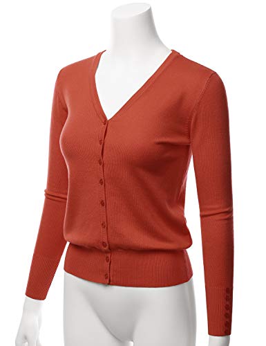 Image of LALABEE Women's V-Neck Long Sleeve Button Down Sweater Cardigan Soft Knit(S-XXL)