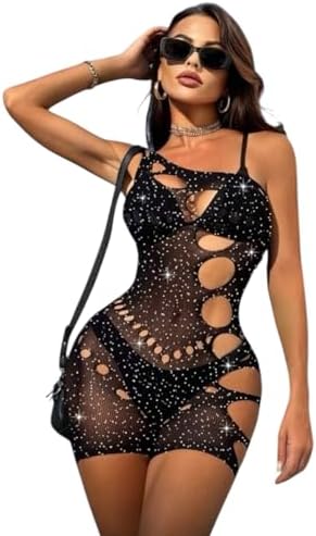 TAŞLI FANTEZİ ELBİSE VÜCUT ÇORABI DEKOLTELİ PLAJ ELBİSESİ KADIN JARTİYER