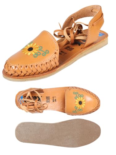 Mexican Artisanal Sandals Leather Tan