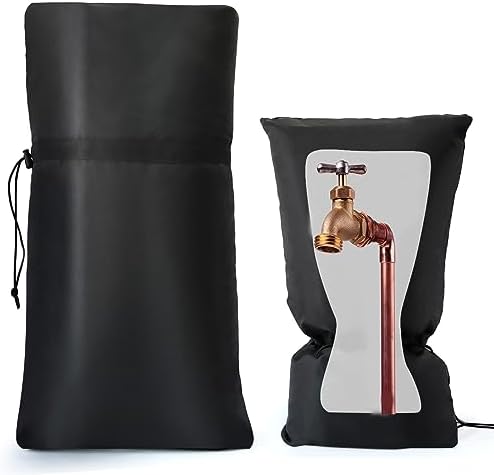 Outdoor Faucet Covers for Winter 20.4"X8" Hose Bib Covers for Winter Freeze Protection,Reusable Thicker Waterproof Insulated Spigot Cover