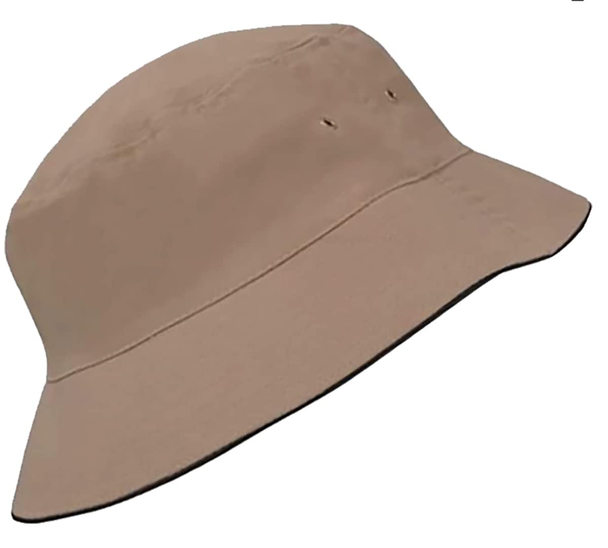 Mfaz Morefaz Ltd Unisex Sand Bucket Hat Sun Protection Cap Fishing Outdoor Sun Beach Hat (Sand)