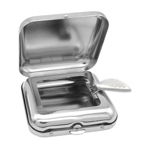 WRITWAA Mini Portacenere Portatile Inossidabile Con Posacenere Tascabile Per Auto Mozziconi