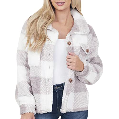 Manteau imperméable femme d'hiver polaire doublé neige à carreaux classique