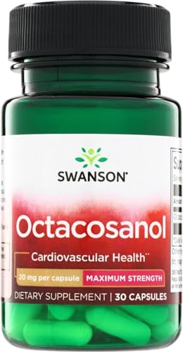 Image of Swanson Maximum-Strength Octacosanol 20 Milligrams 30 Capsules