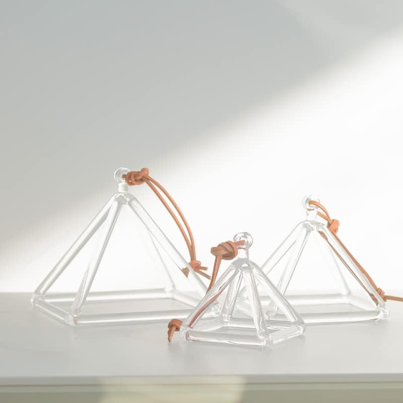 Yoga Bowl Crystal Singing Bowl Triangle Crystal Singing Pyramid One 3 inch 5inch 7inch with Free Suede Striker