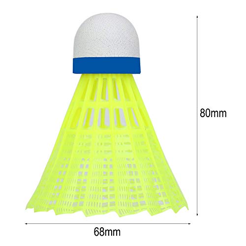 Image of MIXER 350 Green Cap Nylon Shuttlecock 6 Pieces(Yellow)