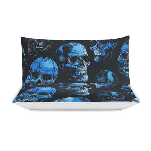 Ropa de cama con Halloween Death Horror funda nórdica de microfibra transpirable con fundas 5