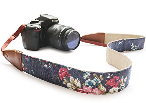 Camera Strap Neck, Adjustable Vintage Floral Camera Straps Shoulder Belt For Women /Men,Camera Strap For Nikon / Canon / Sony / Olympus / Samsung / Pentax Etc Dslr / Slr #TOP1