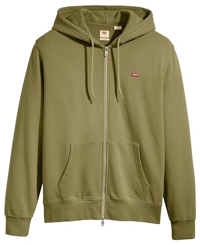 Levi's Men's Zip Up Sweatshirt, Burnt olive, S