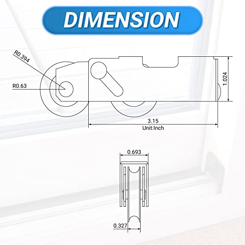 La Mejor comparativa de Carretillas para puertas de closet Top cinco. 12 Imagen adicional