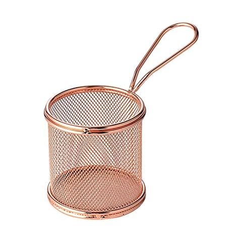 Mini Square Fry Basket, Stainless Steel French Fries Holder Cover