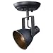 LNC Industrial 2-light Ceiling Light Fixture, Pendant Lamp with Metal Mesh Shade, Aged Steel Finish (Black)