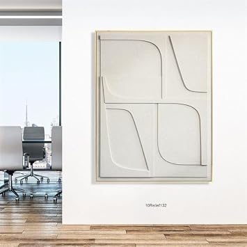 DREAMSPACE 24X32 Large Canvas Wall Art Hand Painted Oil Painting for Living Room Home Apartment Bedroom Office Decor Timeless Elegance Handcrafted Plain Design Oil Painting Perfect for Every Space